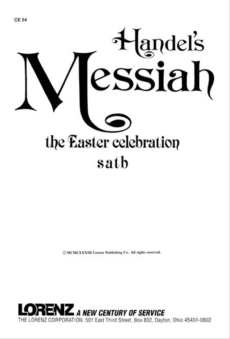 Handel's Messiah - The Easter Celebration 4-Part scores gallery preview page 3