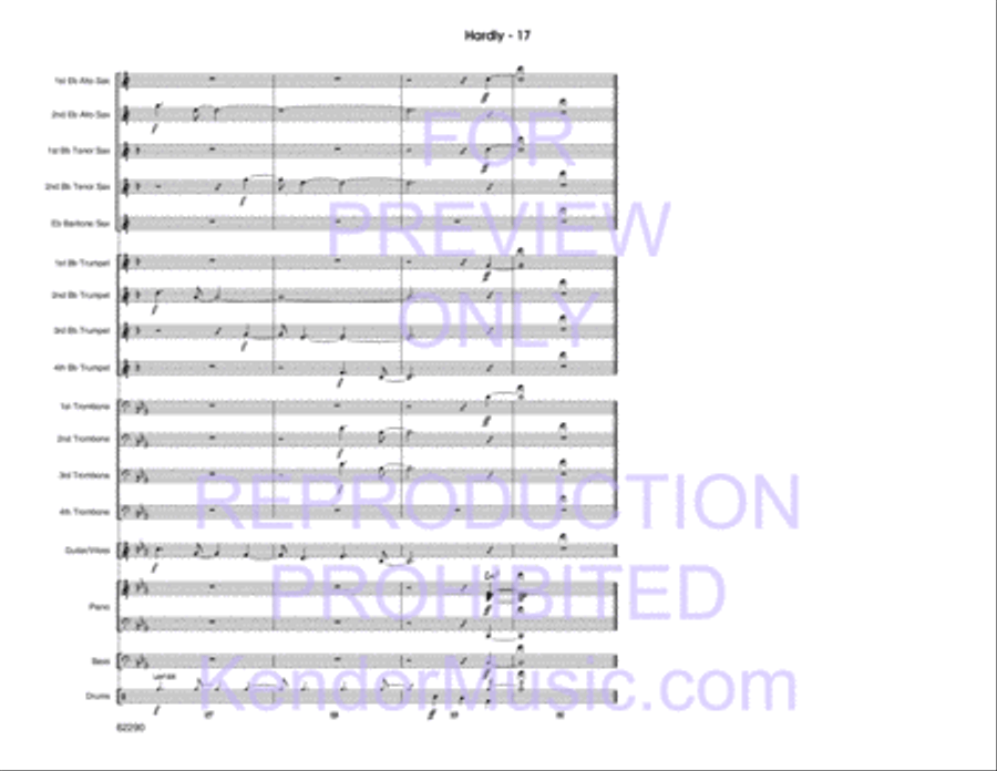 Hardly Jazz Ensemble scores gallery preview page 18
