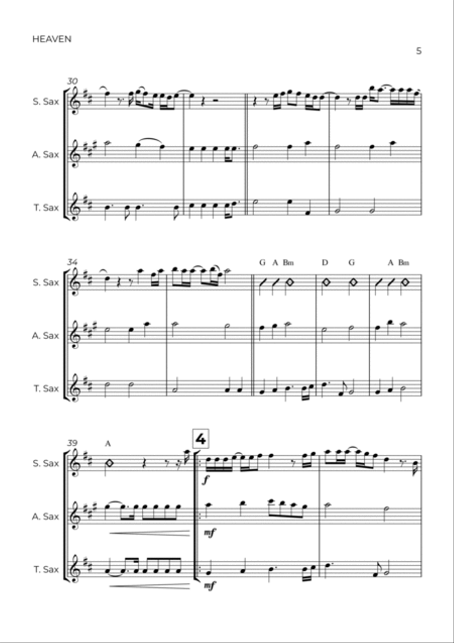Heaven Woodwind Trio scores gallery preview page 5