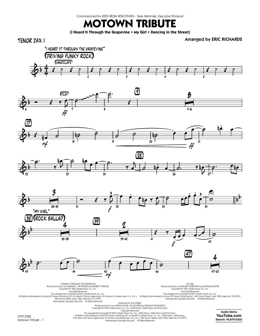 Motown Tribute - Tenor Sax 1