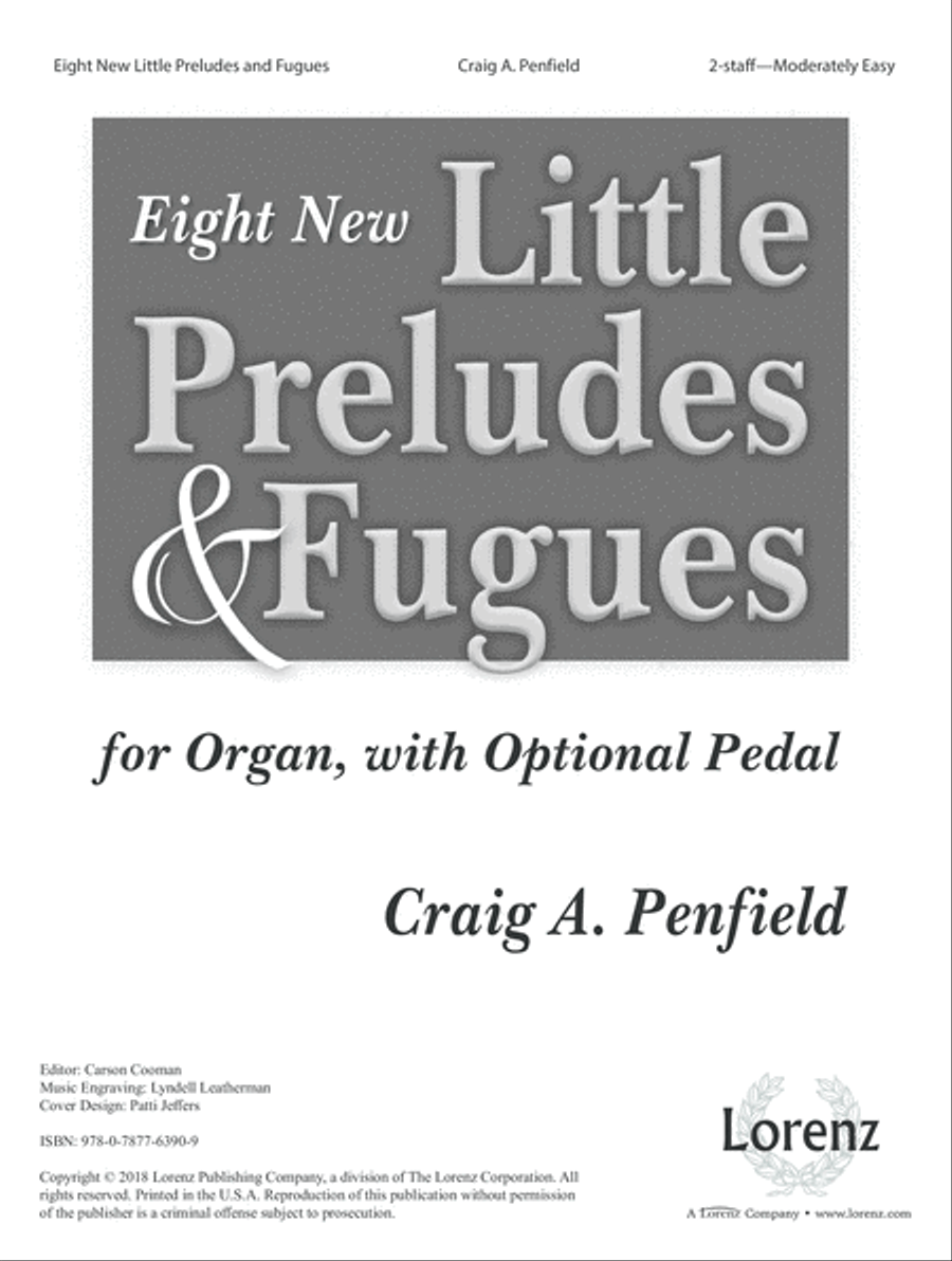 Eight New Little Preludes & Fugues (Digital Download) Organ scores gallery preview page 1