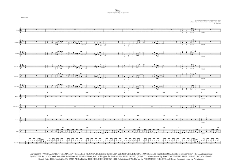 Stop Tenor Saxophone scores gallery preview page 1