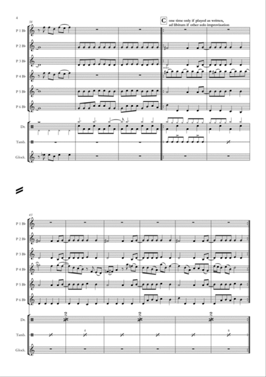 Highway To Hell Concert Band scores gallery preview page 4