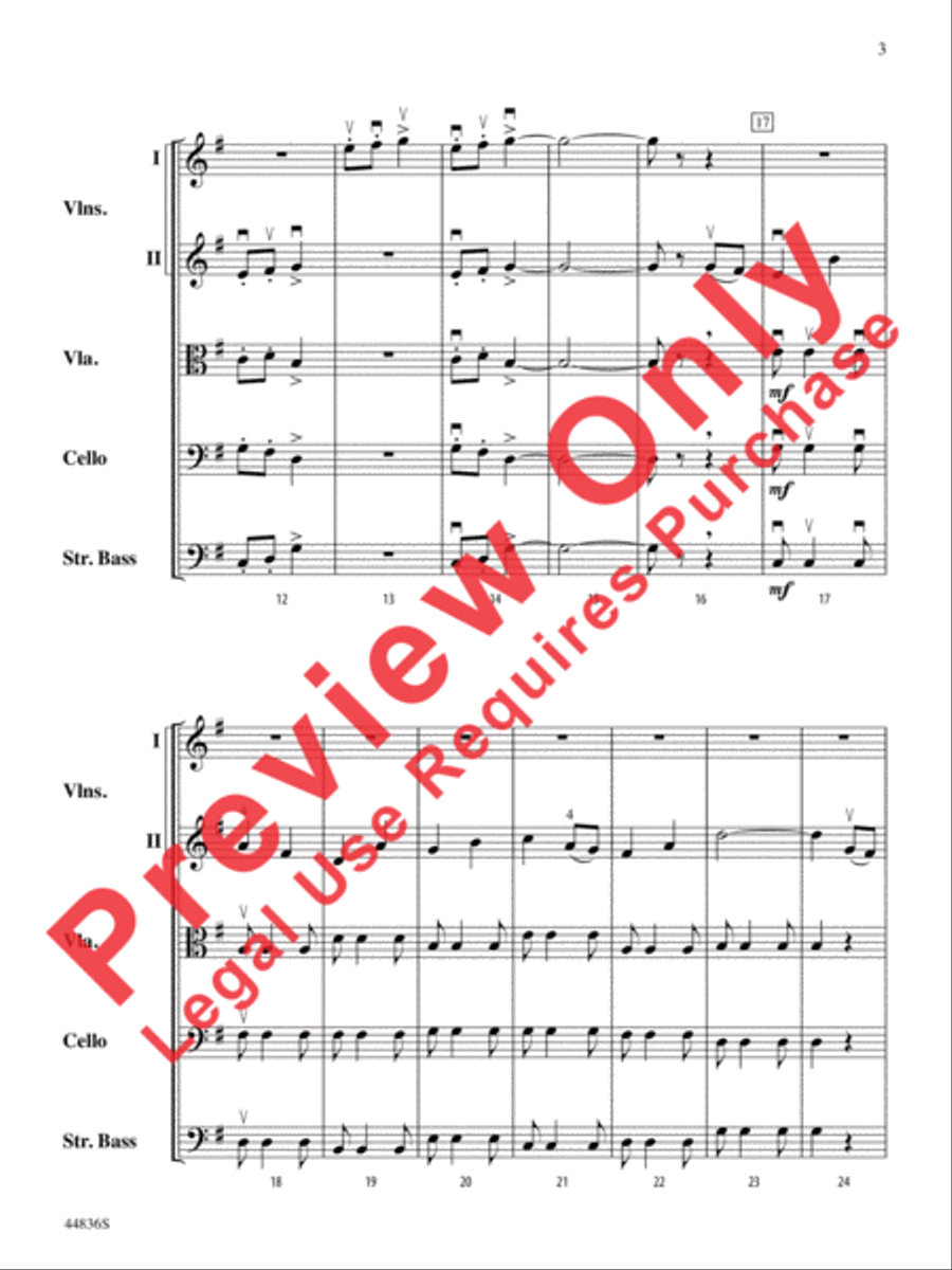 Appalachian Celebration String Orchestra scores gallery preview page 15