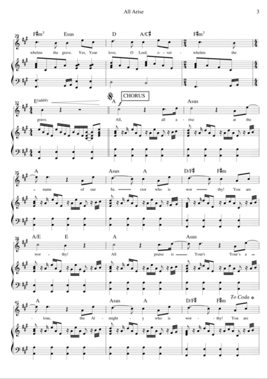 All Arise Piano scores gallery preview page 3