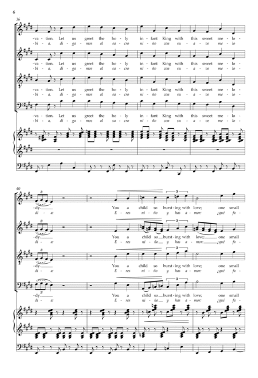 Romance of the Angels 4-Part scores gallery preview page 6