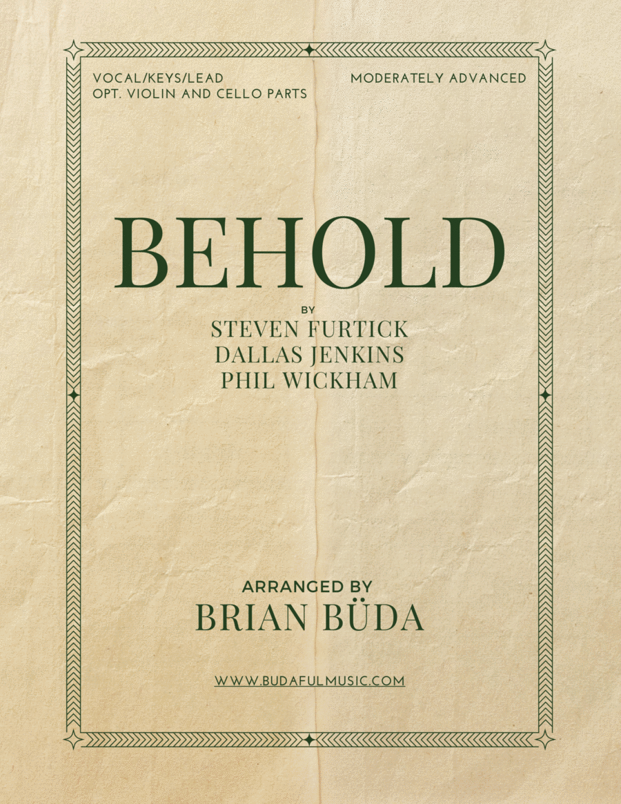 Behold Piano, Vocal, Guitar scores gallery preview page 1