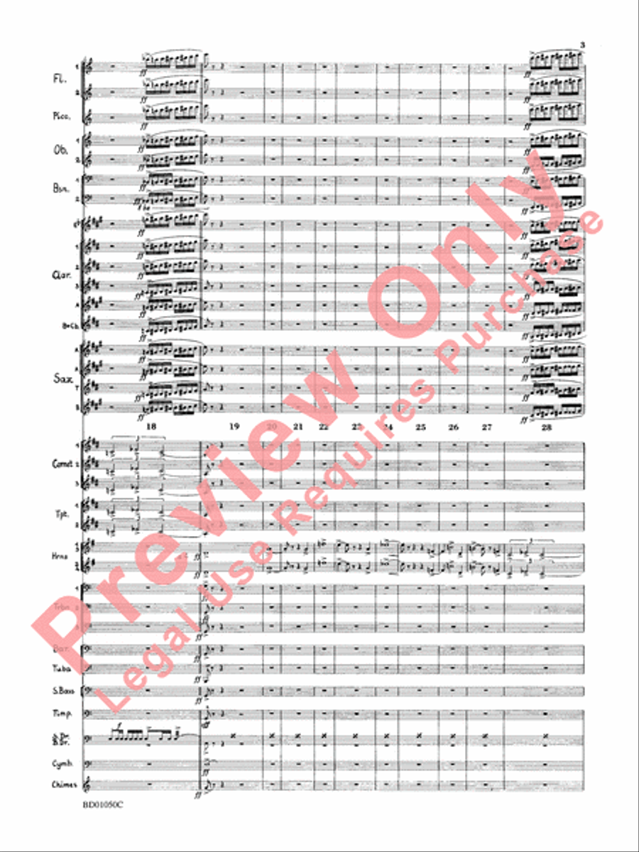 Trittico Concert Band scores gallery preview page 6