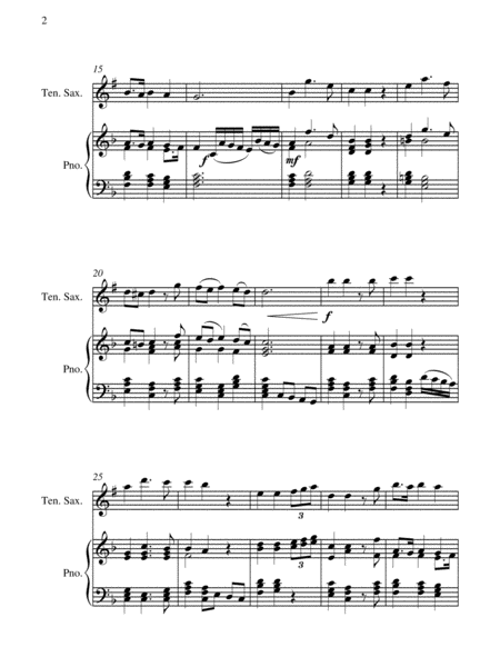 Lascia Ch'io Pianga - From Opera 'Rinaldo' - G.F. Handel ( Tenor Saxophone and Piano) image number null