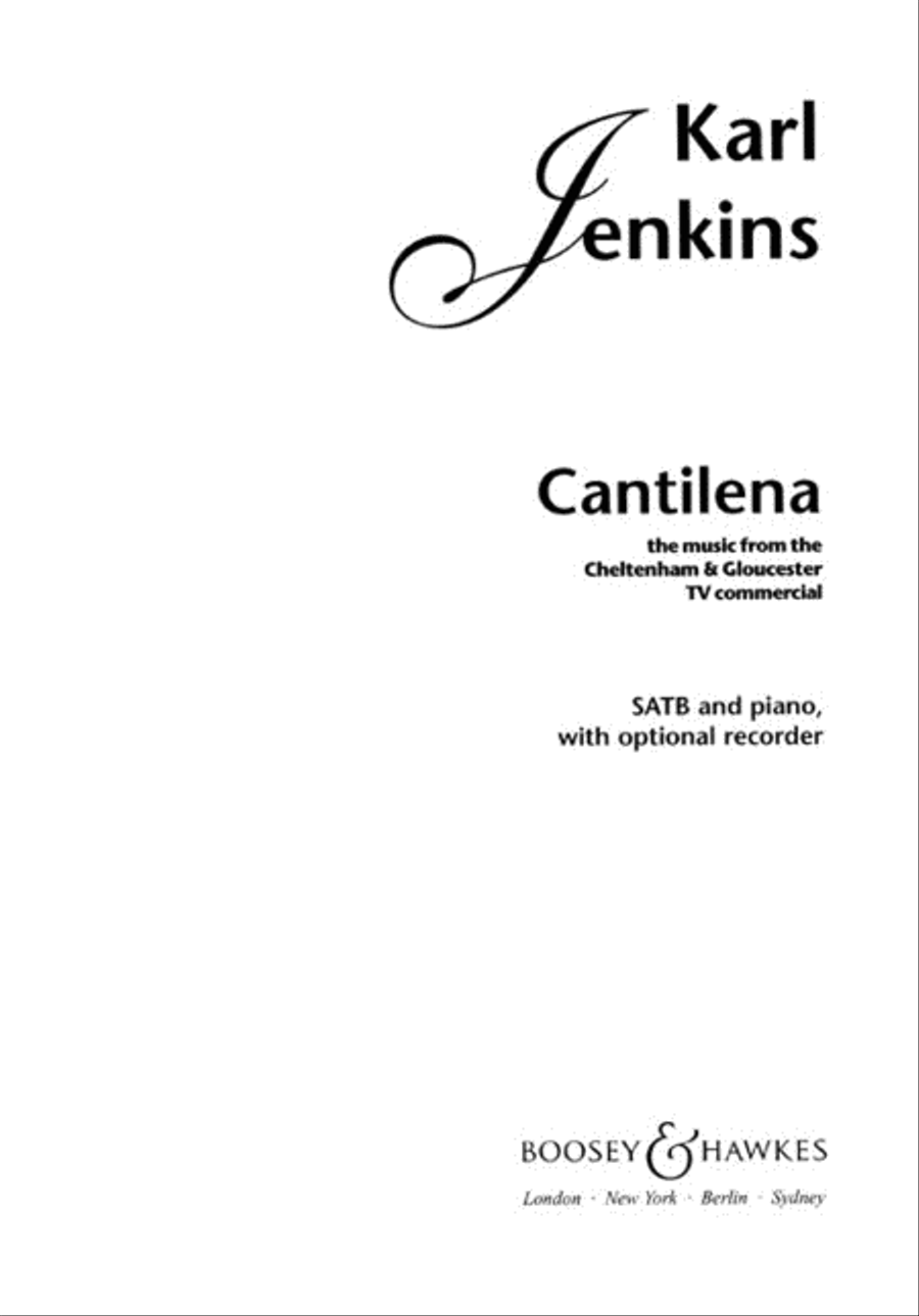 Cantilena Cantilena 4-Part scores gallery preview page 1
