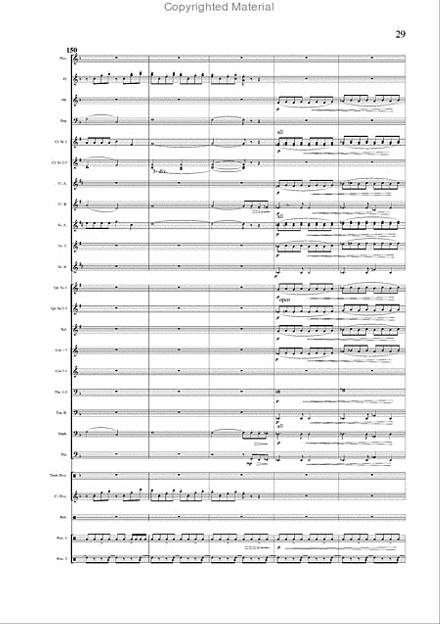 Salvador Medley Concert Band scores gallery preview page 18