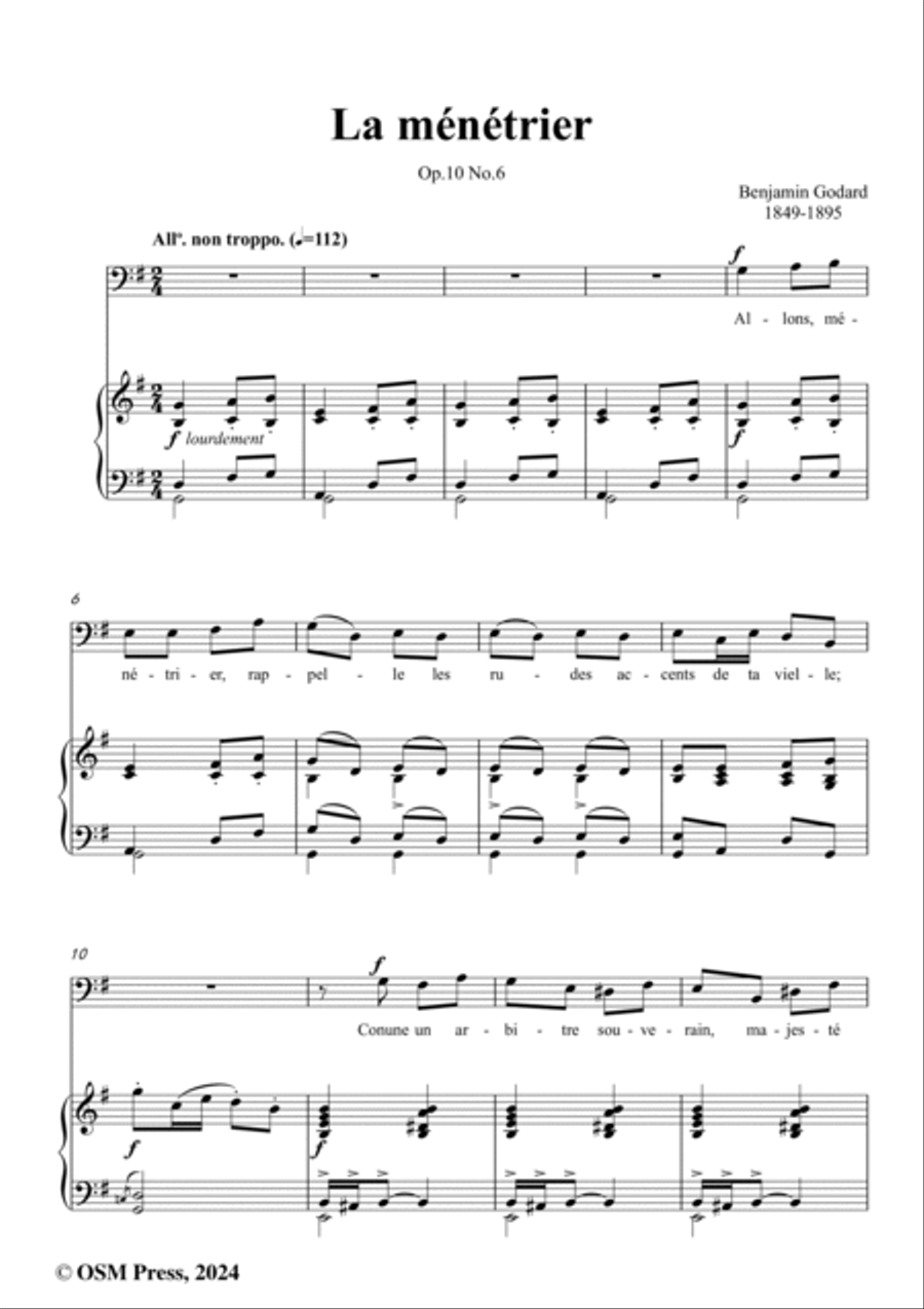 B. Godard-La ménétrier,in G Major,Op.10 No.6 Voice scores gallery preview page 2