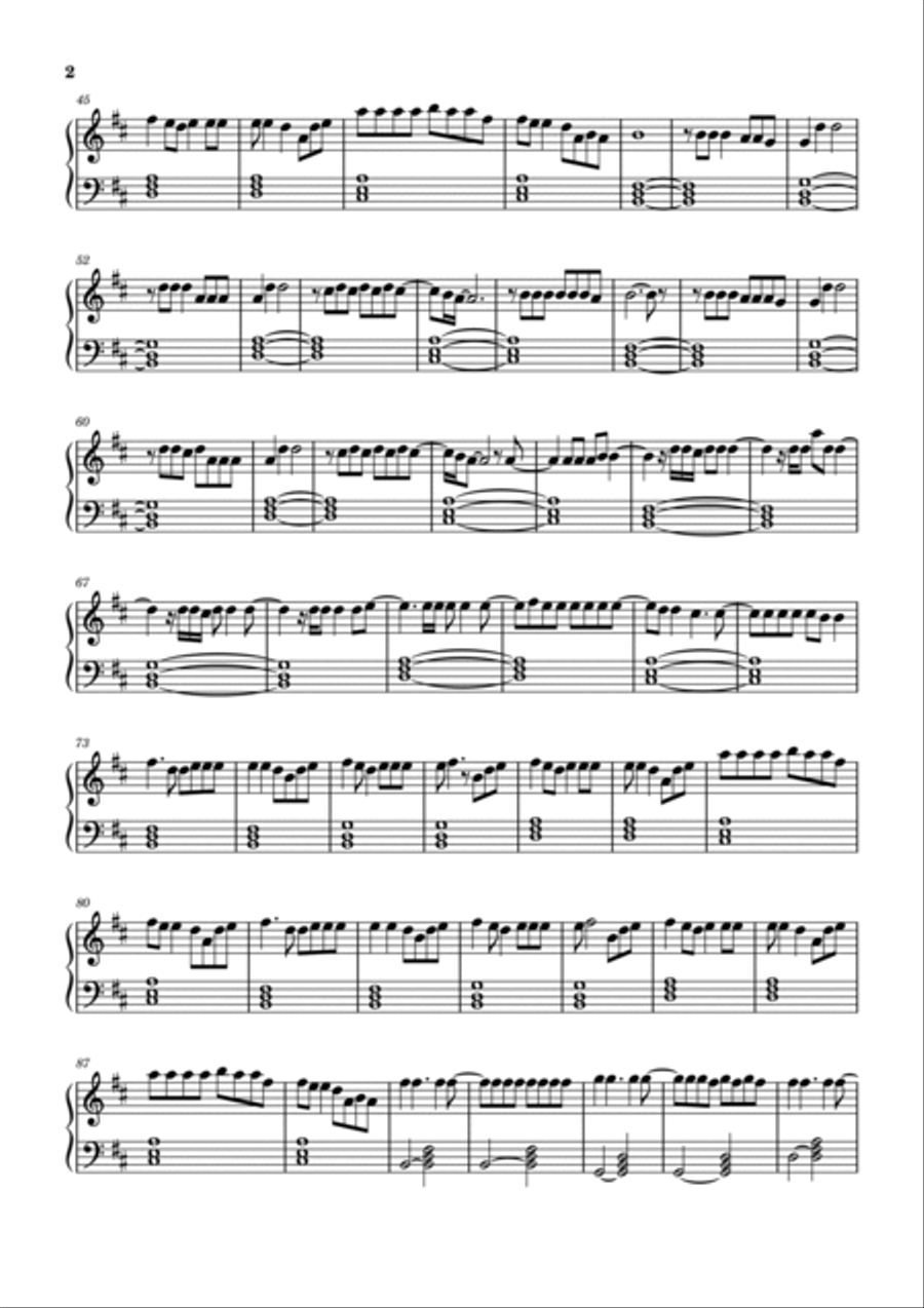 Shivers Easy Piano scores gallery preview page 2