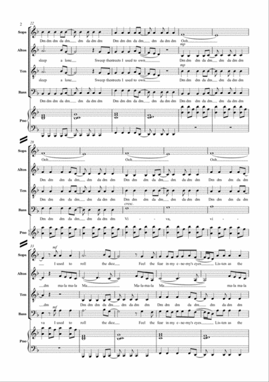 Viva La Vida Divisi scores gallery preview page 3