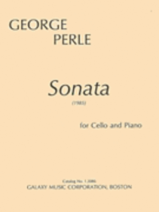 Sonata For Cello And Piano (score And Part)