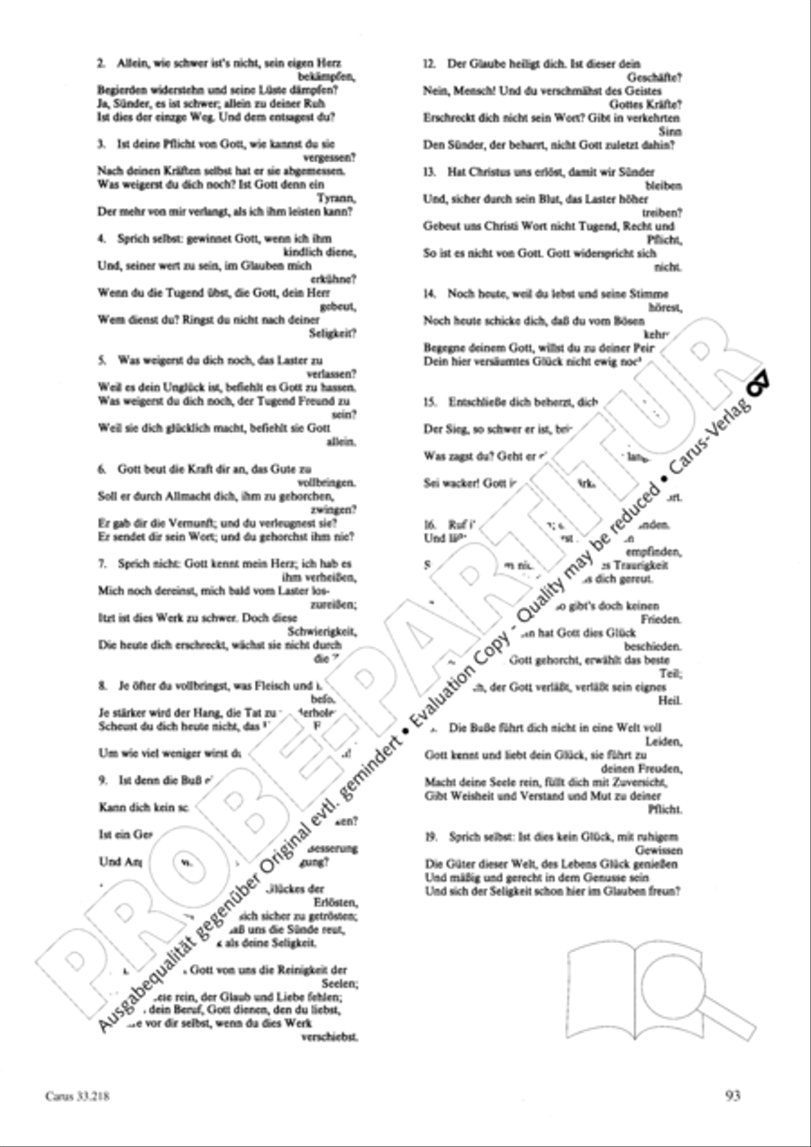 Geistliche Oden und Lieder (Gellert) Collection / Songbook scores gallery preview page 88