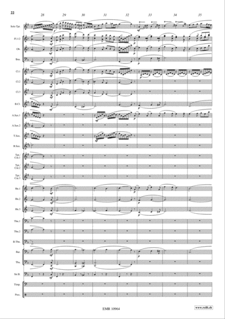Japanese Folksongs Concert Band scores gallery preview page 14
