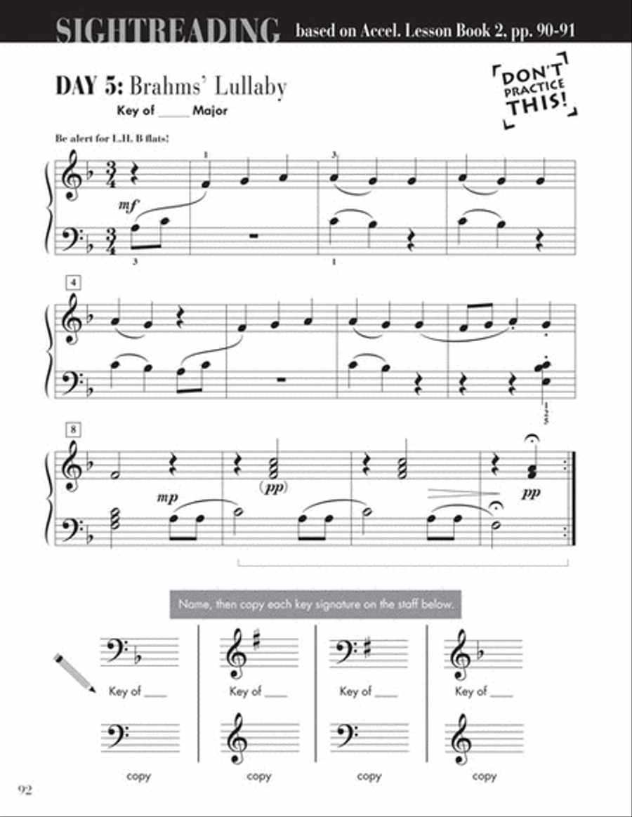 Accelerated Piano Adventures Sightreading Book 2 Piano Method scores gallery preview page 7
