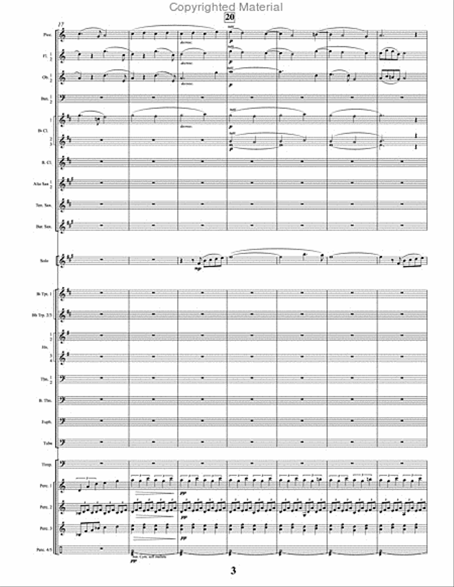 Woodland Serenade and Rondo Concert Band scores gallery preview page 4