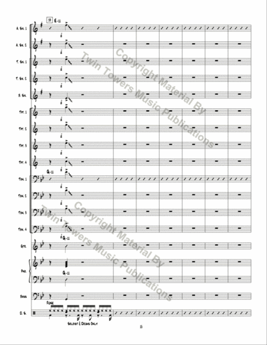 Boss of Funk Jazz Ensemble scores gallery preview page 16