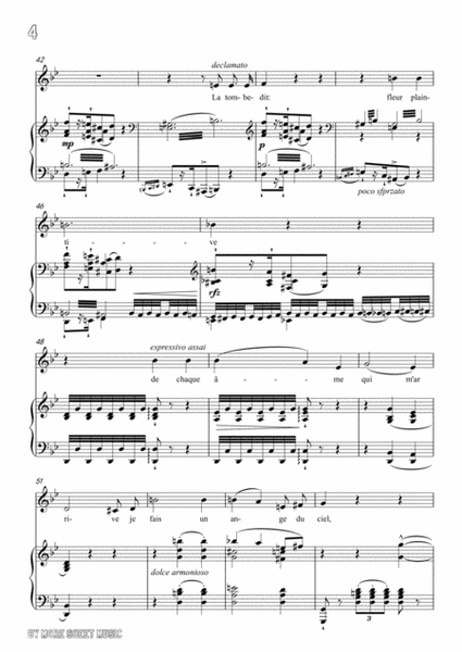Liszt-La tombe et la rose in g minor，for voice and piano image number null