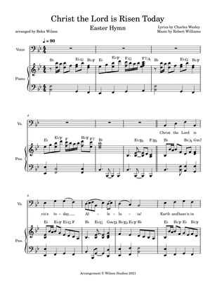 Christ the Lord is Risen Today--vocal solo (bass clef)