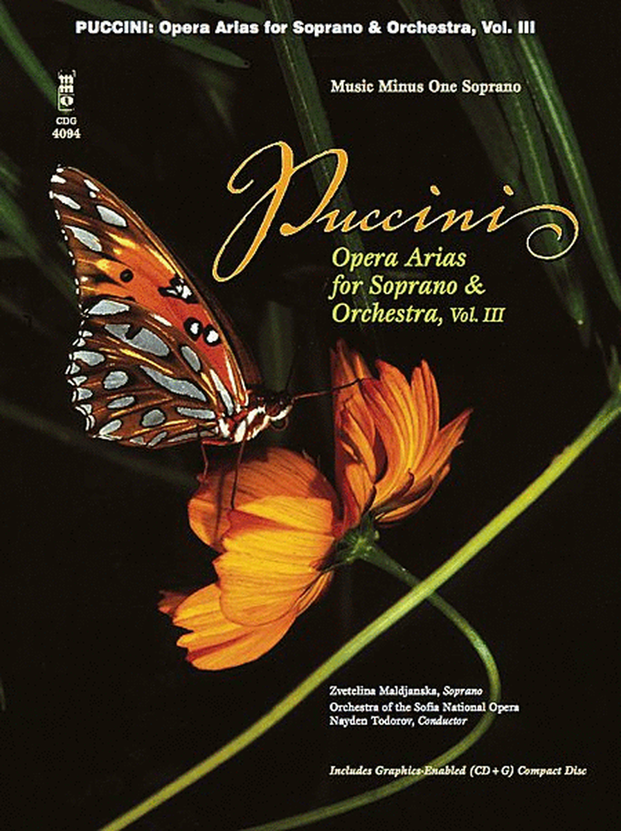 Puccini Arias for Soprano with Orchestra - Volume III image number null