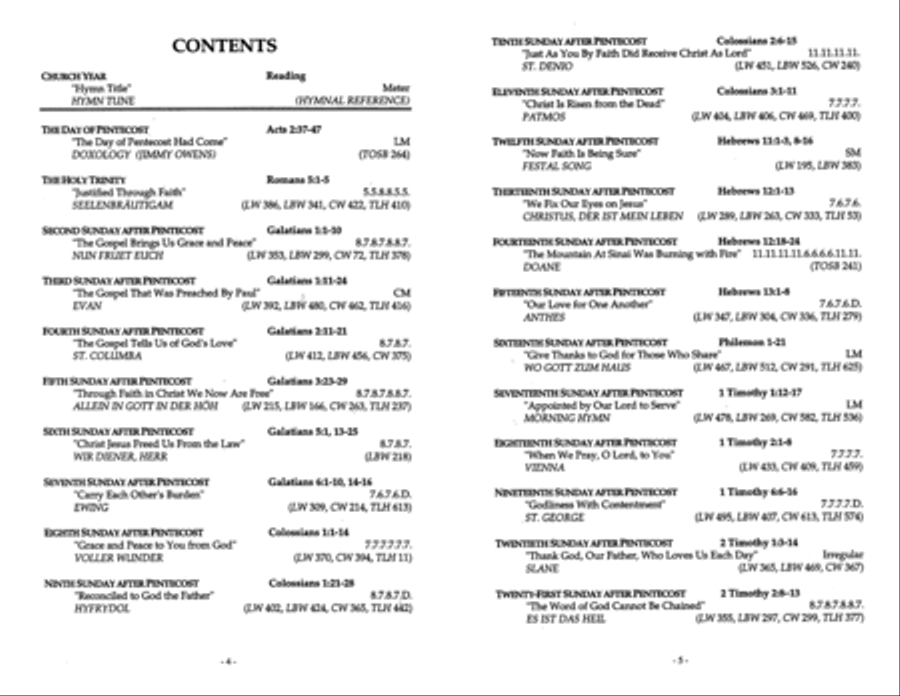 The Epistles in Song for the Pentecost Season Series C Collection / Songbook scores gallery preview page 3