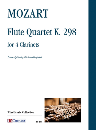 Flute Quartet K. 298 for 4 Clarinets