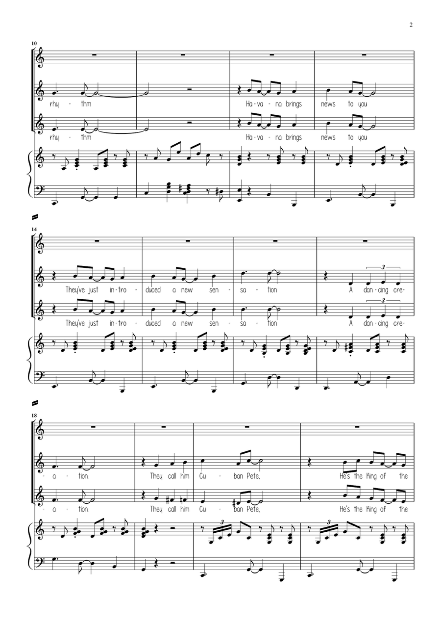 Cuban Pete Two Part SA scores gallery preview page 2