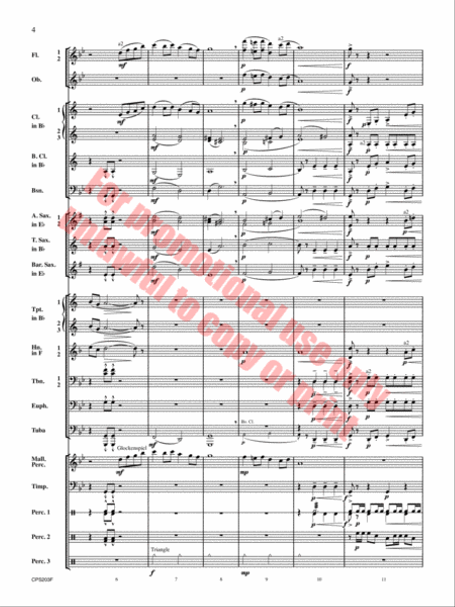 Red Hills Saga Concert Band scores gallery preview page 5