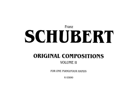Original Compositions for Four Hands, Volume 2