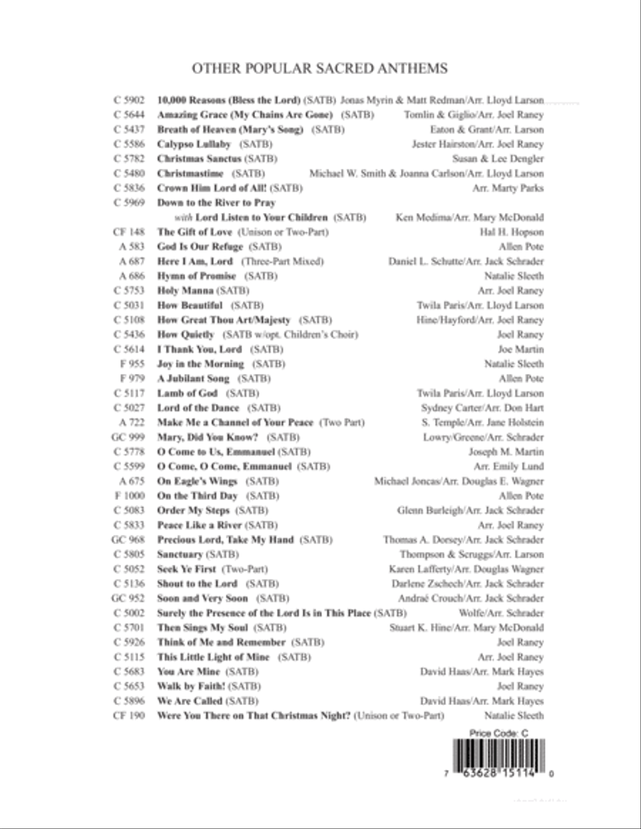Come, Lord Jesus 4-Part scores gallery preview page 8
