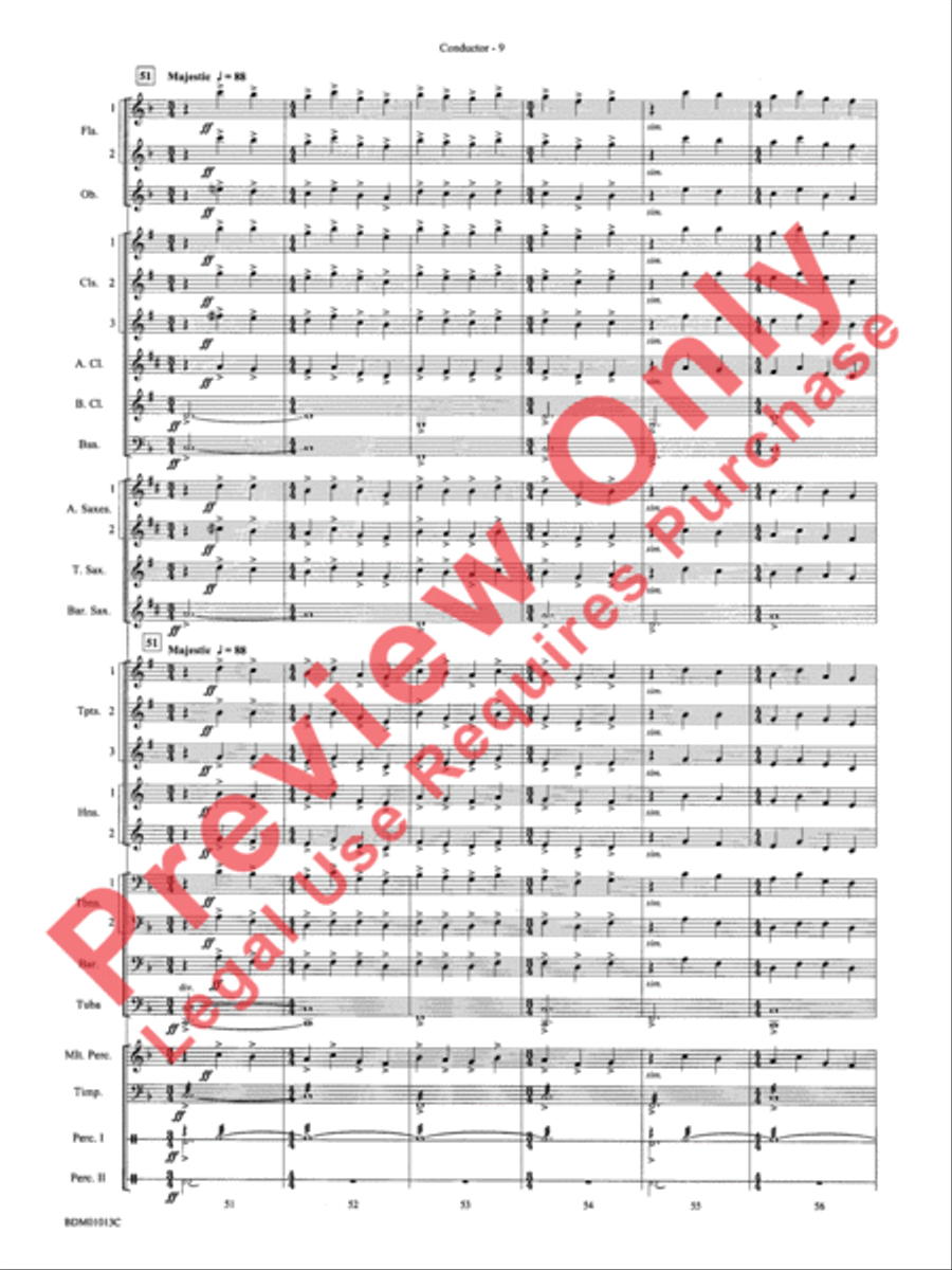 Finale from The Firebird Suite Concert Band scores gallery preview page 11