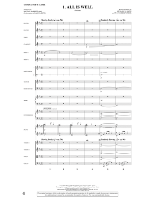 Book cover for All Is Well - Full Score
