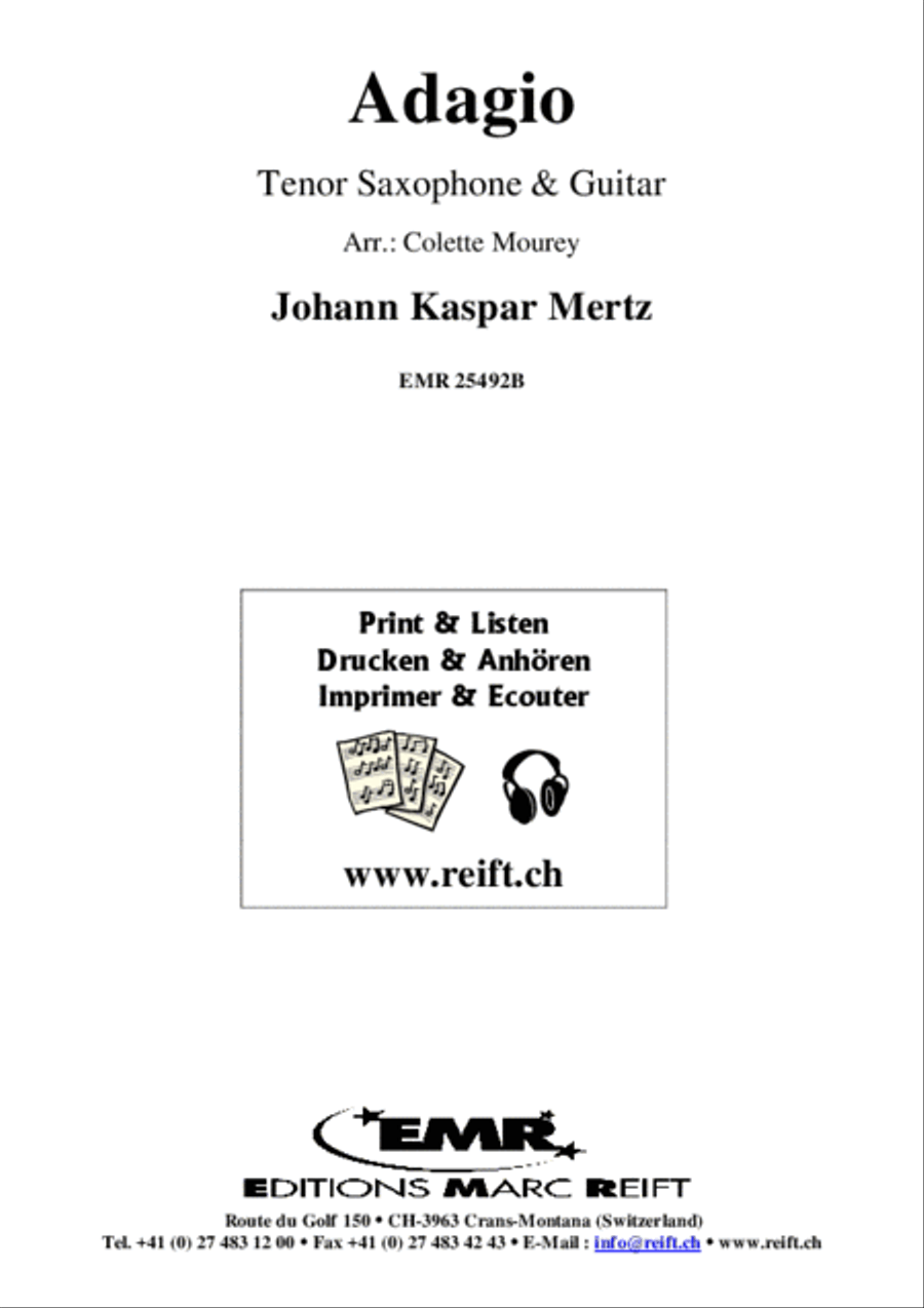 Adagio Tenor Saxophone scores gallery preview page 2