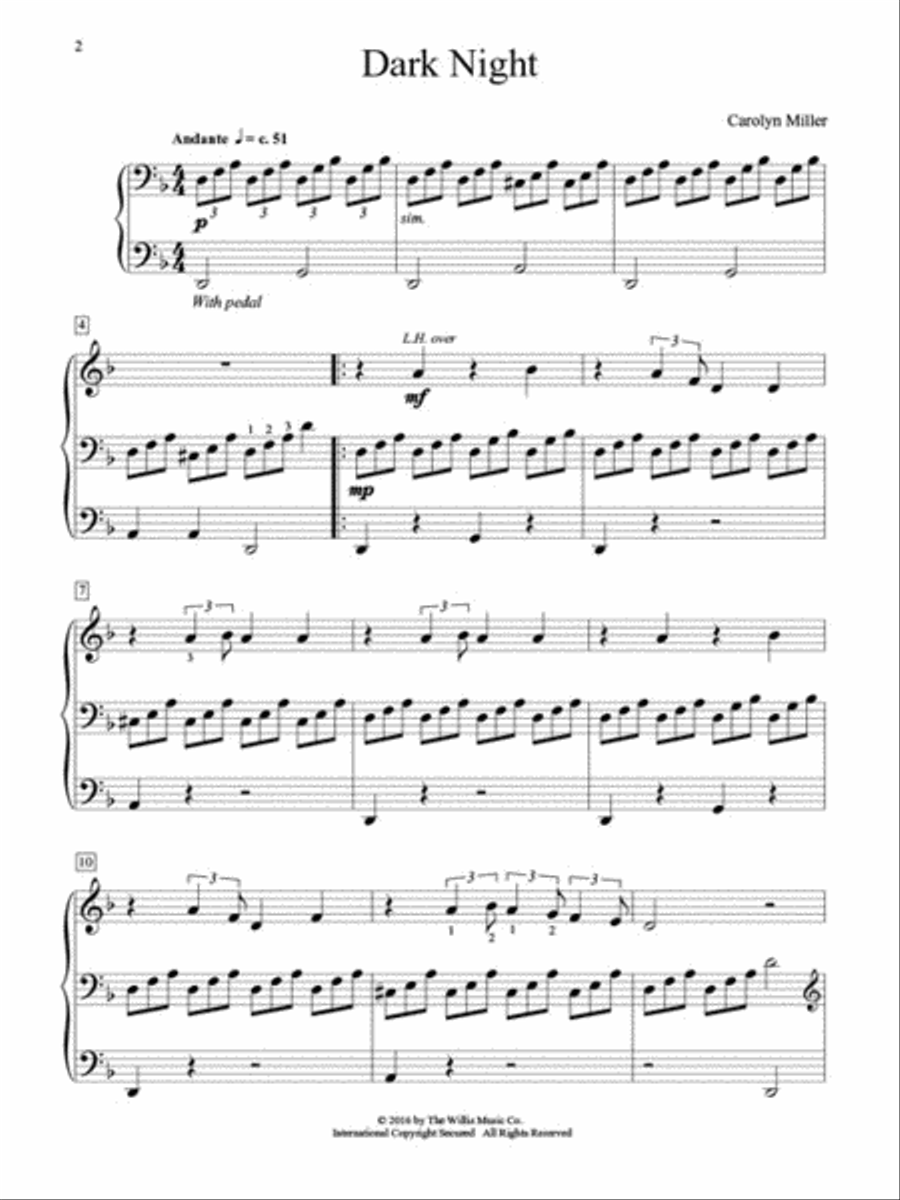 Dark Night Piano scores gallery preview page 2