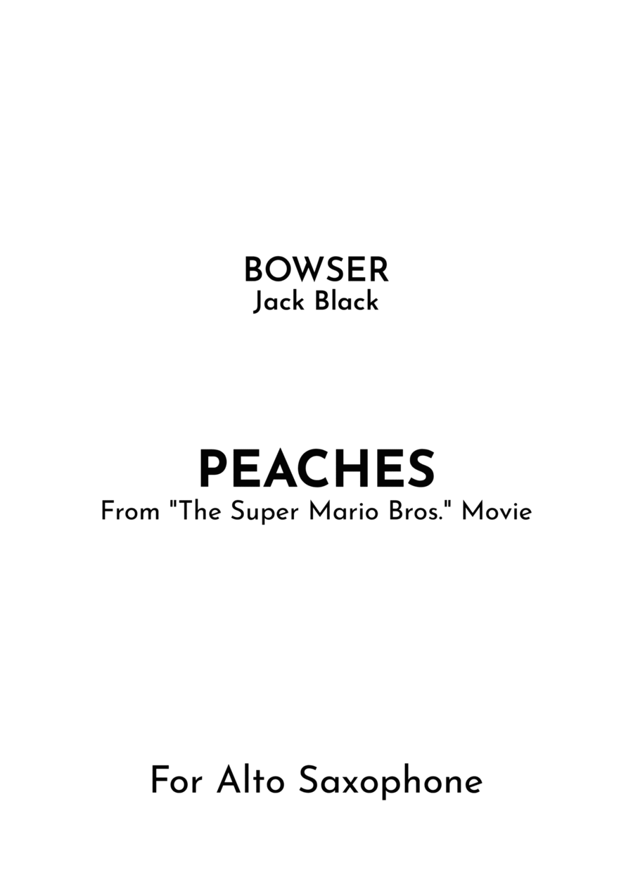Peaches Peaches Alto Saxophone scores gallery preview page 1