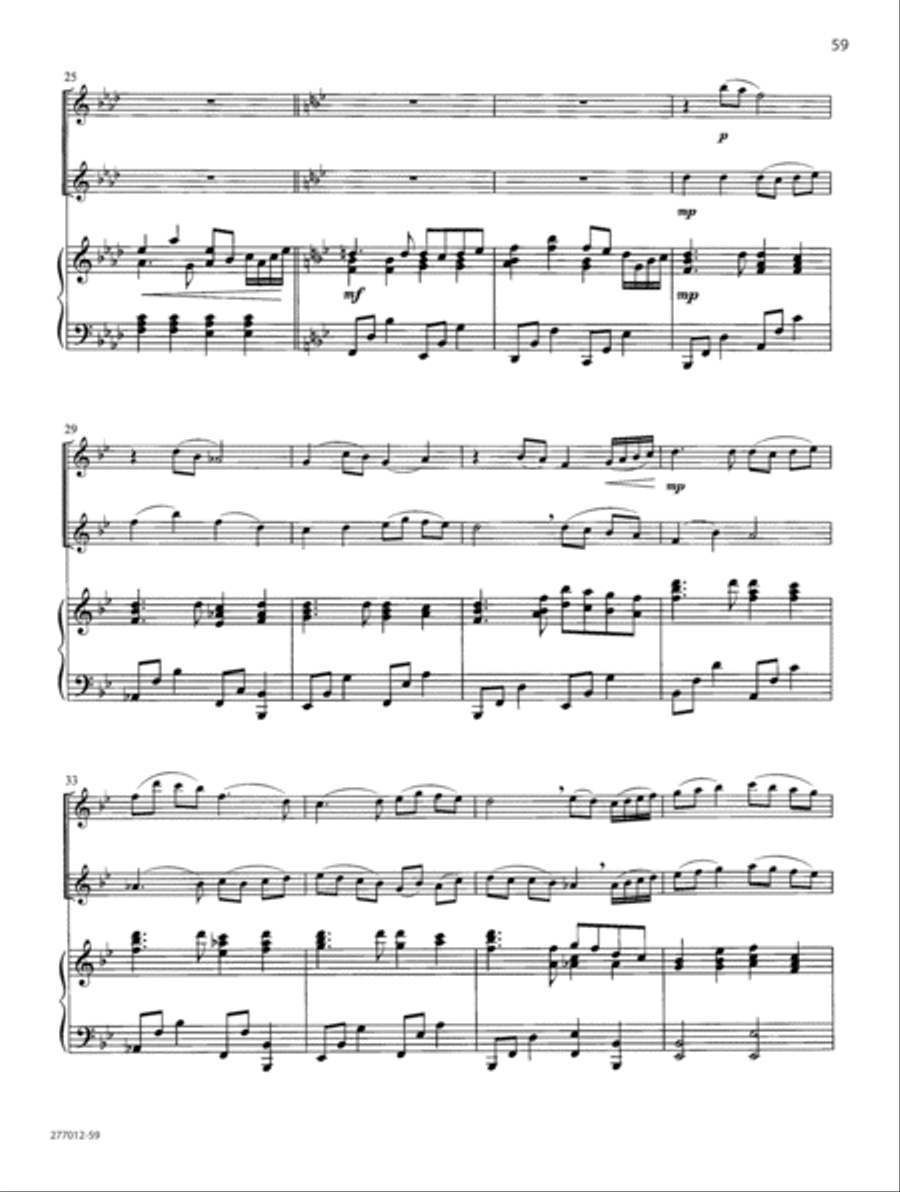 Be Still My Soul Flute Duet scores gallery preview page 31