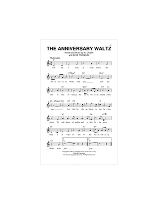Book cover for The Anniversary Waltz