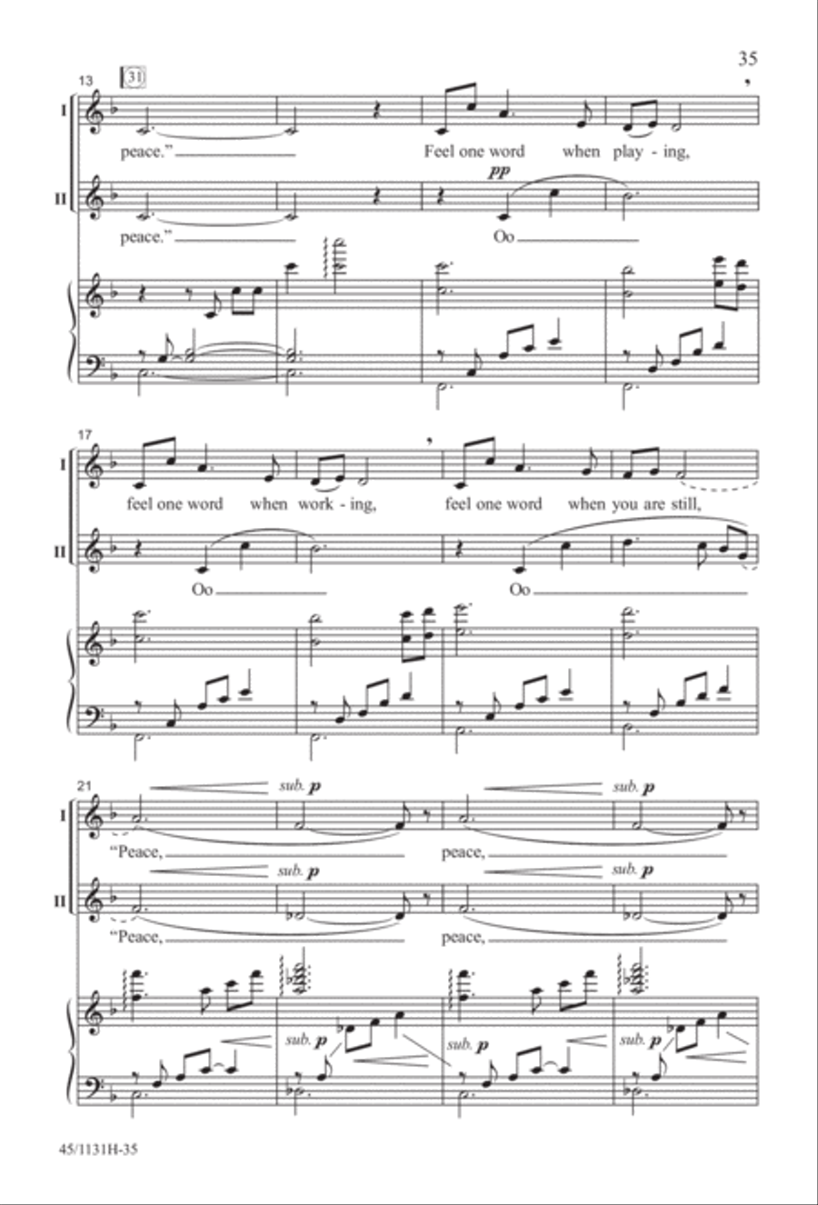 Singable Solutions for Winter Holidays 2-Part scores gallery preview page 35