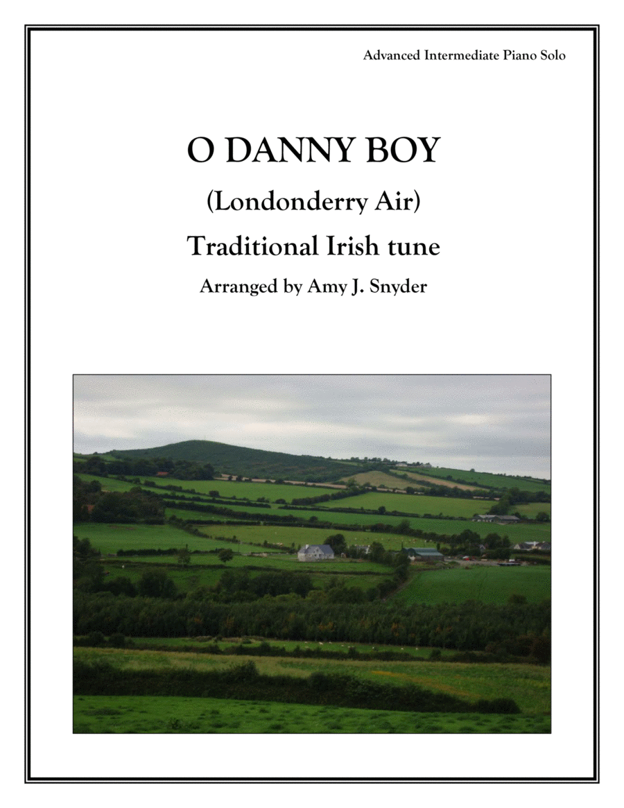 O Danny Boy, (Londonderry Air) piano solo Piano Solo scores gallery preview page 1