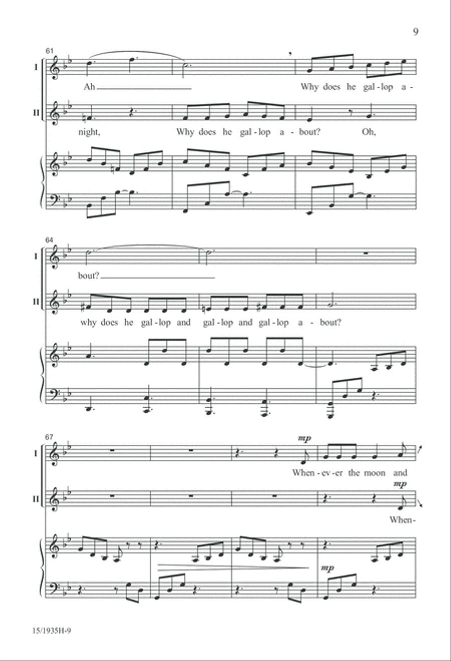Windy Nights 3-Part scores gallery preview page 9