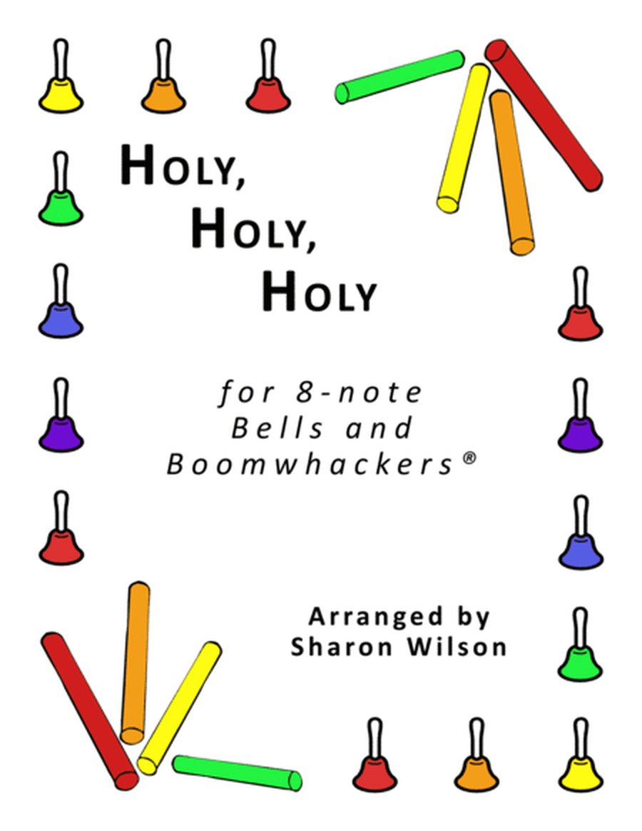 Holy, Holy, Holy (for 8-note Bells and Boomwhackers with Black and White Notes) image number null
