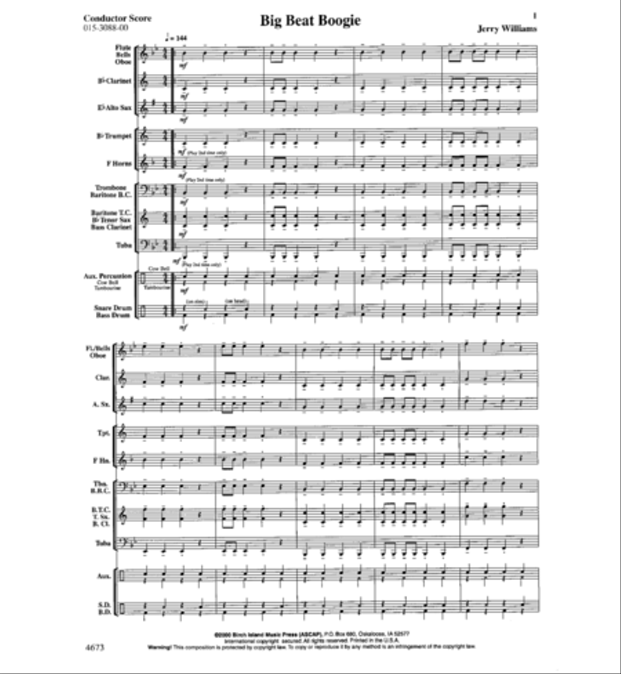 Big Beat Boogie Big Beat Boogie Concert Band scores gallery preview page 2