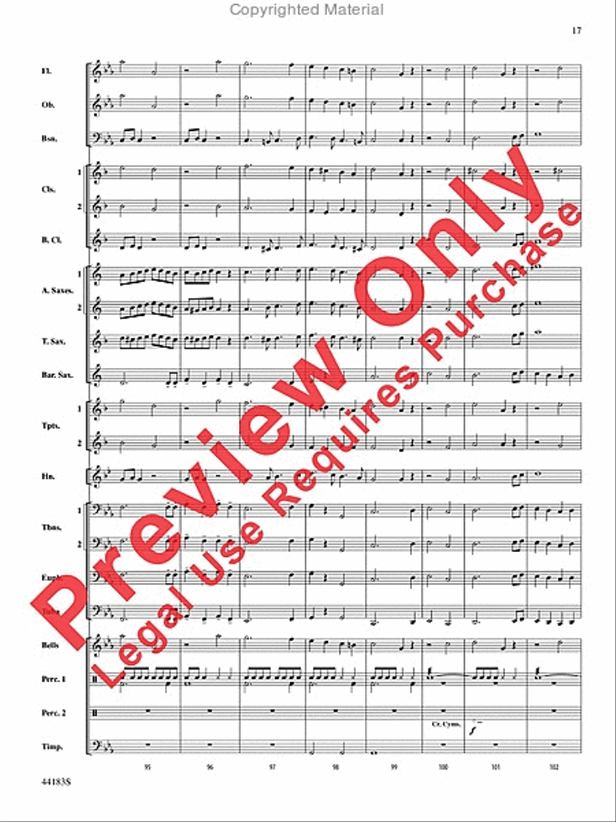 Cobra Dance Concert Band scores gallery preview page 18