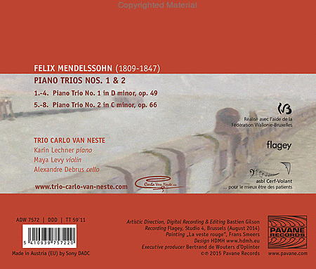 Felix Mendelssohn: Piano Trios Nos. 1 & 2