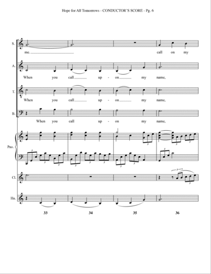 Hope for all Tomorrows Choir scores gallery preview page 8