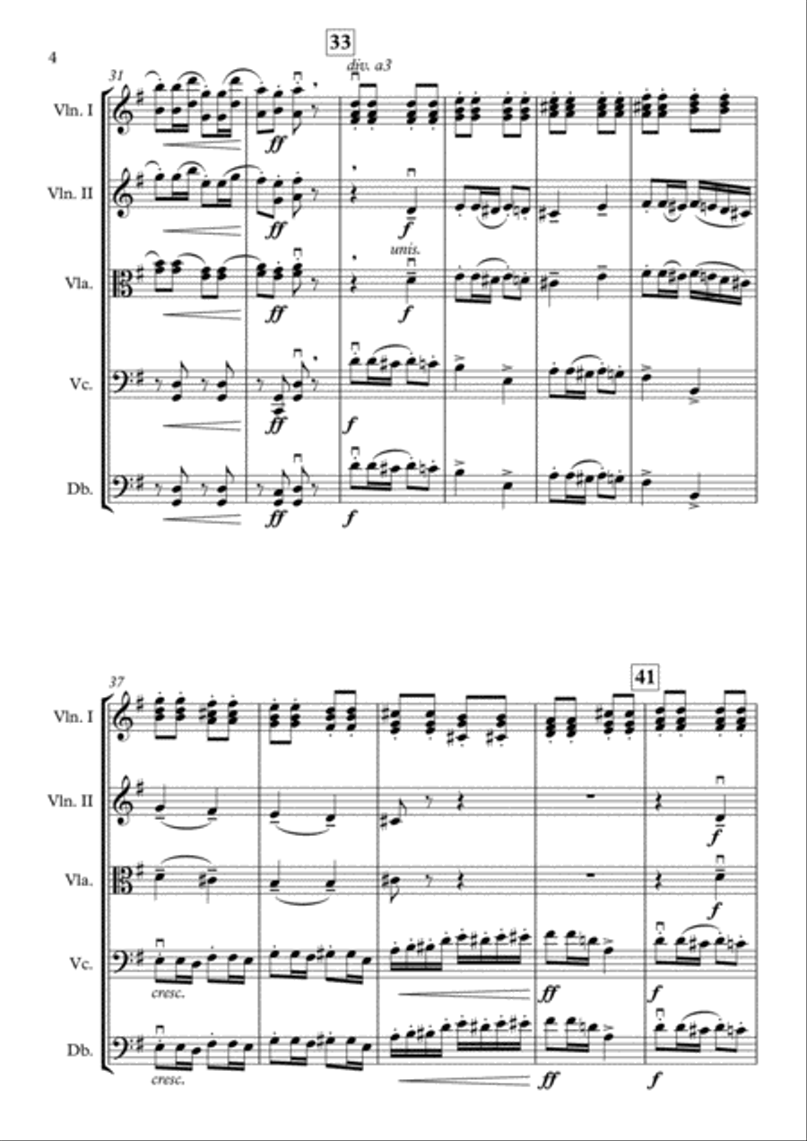 Trepak (From the Nutcracker Suite) [String Orchestra] String Orchestra scores gallery preview page 4