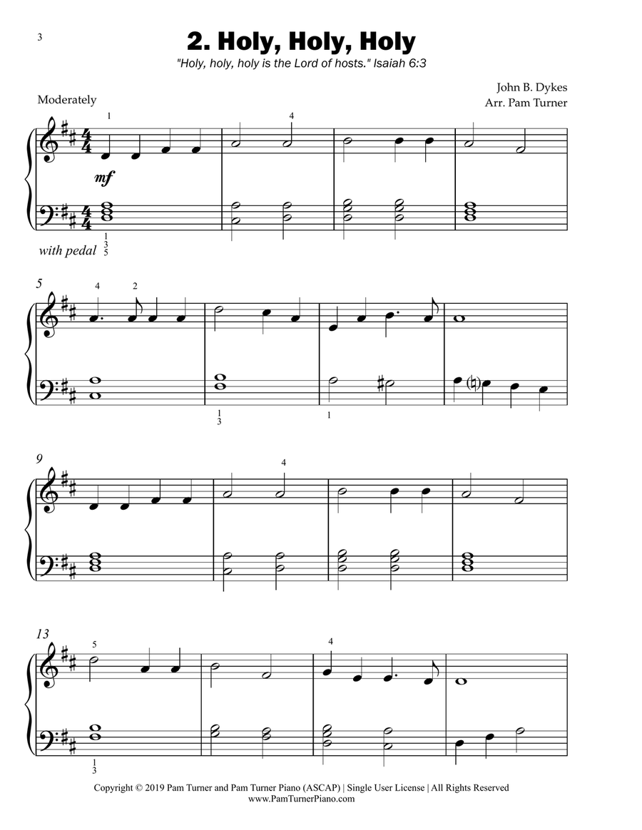 The Worship Series Volume 2.5 (Sacred Piano Solos for Late Beginners) Easy Piano scores gallery preview page 6